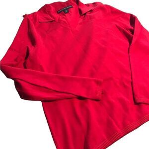 Josephine Chaus ladies v necked collared sweater new without tags see pics